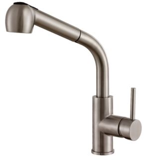 Смеситель для кухни Haiba HB70304-2 с выдвижной лейкой сталь