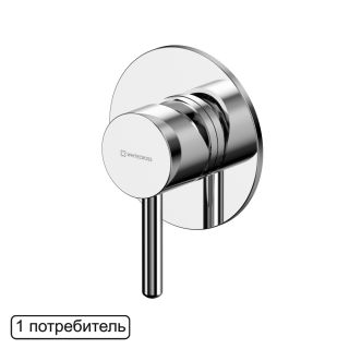 Смеситель для душа скрытого монтажа WHITECROSS Y Y1245CR (хром)