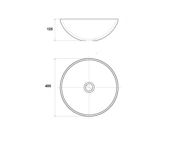 Раковина чаша Bronze de Luxe Марракеш 1008G, серый