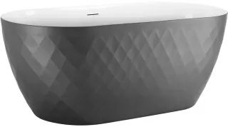 Акриловая ванна Black&White Swan 320SBGR  Серая матовая