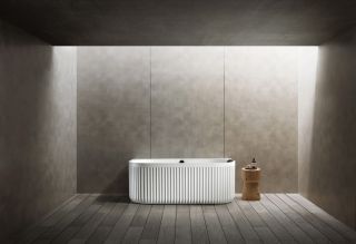 Ванна из искусственного камня ABBER Leipzig AM9916 170x80см белый матовый