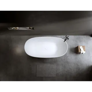 Ванна из искусственного камня Timo Satu SATU1555 155x80 см белый