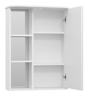 Зеркальный шкаф с подсветкой Misty Венера правый 60см белый