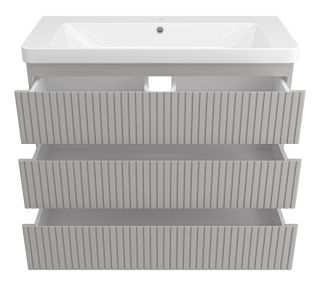 Напольная тумба под раковину Brevita Victory VIC-07105-50-03Я 105см серый шёлк