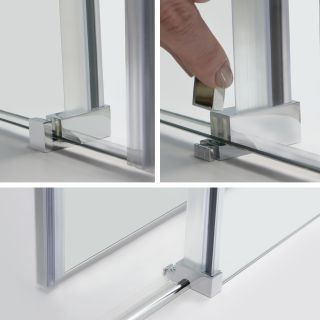 Душевой уголок Wasserkraft Vils 110x100см серебристый 56R16