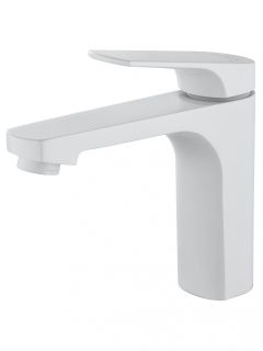 Смеситель для раковины Wonzon & Woghand WW-A40492-MW белый матовый