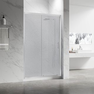 Душевая дверь Veconi Vianno VN-55, 1200x1950, хром, стекло pear