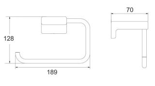 Полотенцедержатель Rose RG1806C белый