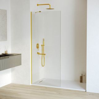 Душевая перегородка RGW WA-102Gb 351010212-16 120см брашированное золото
