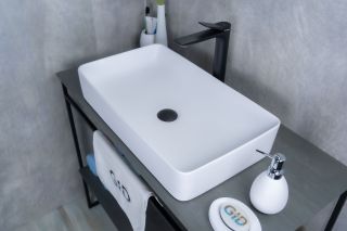 Раковина Gid Wm9396 51189 накладная белый матовый 60x34x11