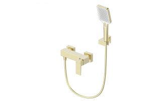 Смеситель для душа Wonzon & Woghand Cube 2.0 WW-88048068-BG брашированное золото