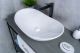 Раковина Gid Ws9811 54468 накладная под камень глянцевая 61x37x15