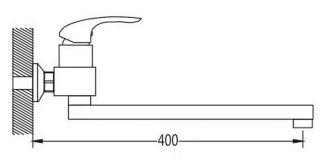 Смеситель для ванны Shevanik S5572 хром
