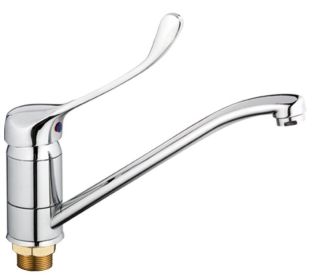 Смеситель для кухни Haiba HB4954 с хирургической ручкой хром