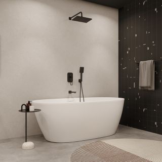 Встраиваемый смеситель с тремя выходами IDDIS Slide SLIBL00i68 чёрный матовый