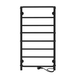 Полотенцесушитель электрический Indigo Europe Lux LELLE80-40BRRt 80x40 см чёрный муар