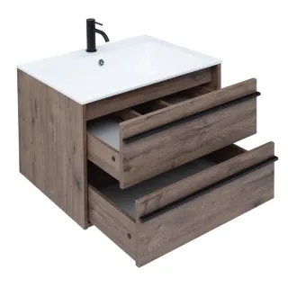 Тумба под раковину Aquanet Lino 253911 70 см дуб веллингтон