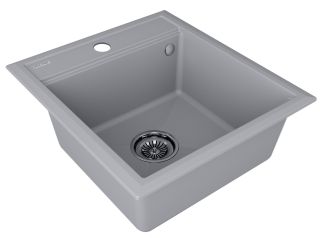 Мойка кухонная Paulmark Stepia PM114651-GRS серый дым