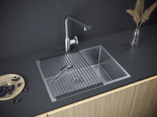 Мойка кухонная Paulmark Next PM215844-BS брашированная нержавеющая сталь