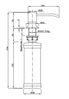 Дозатор  GranFest Z-5001 песочный