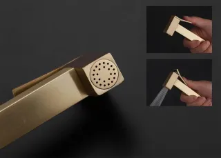 Гигиенический душ со смесителем Gappo G7207-4 бронза