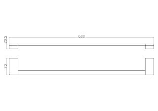 Вешалка для полотенец Wonzon & Woghand Eclipse WW-9112-GM тёмный графит