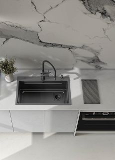 Кухонная мойка Raglo R702.7246.09 72см графит