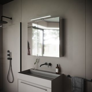 Зеркальный шкаф с подсветкой Sancos Hilton Z800 80см белый