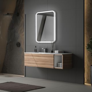 Зеркало с подсветкой ABBER See AG6105S 55см