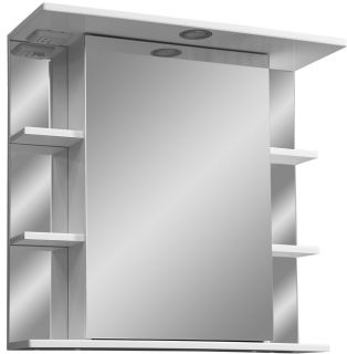 Зеркало-шкаф с подсветкой Stella Polar Лаура 70см правый белый SP-00000058