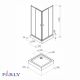 Душевой уголок с поддоном PARLY ZFQ911B (90х90х190)