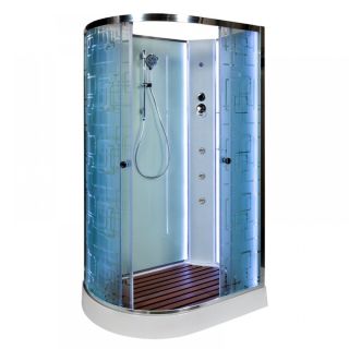 Душевая кабина Deto ЕМ1512 R N LED с гм. 120х80х208 см