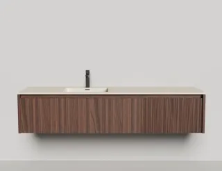 Подвесная тумба Salini Domino 27D218IN 180см шпон под встраиваемую раковину