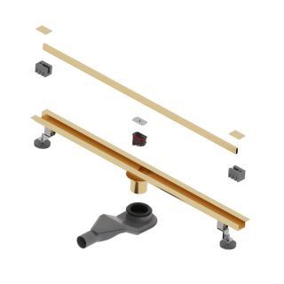 Душевой лоток обрезной RGW SDR-50Gb 76215010-06 100 см золото брашированное