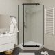 Душевой уголок Parly с поддоном 90x90см чёрный ZPE911B