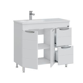 Напольная тумба под раковину Санта Родос 206027 90 см белый