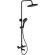 Душевая стойка Gappo G2403-56 с термостатом чёрный/хром